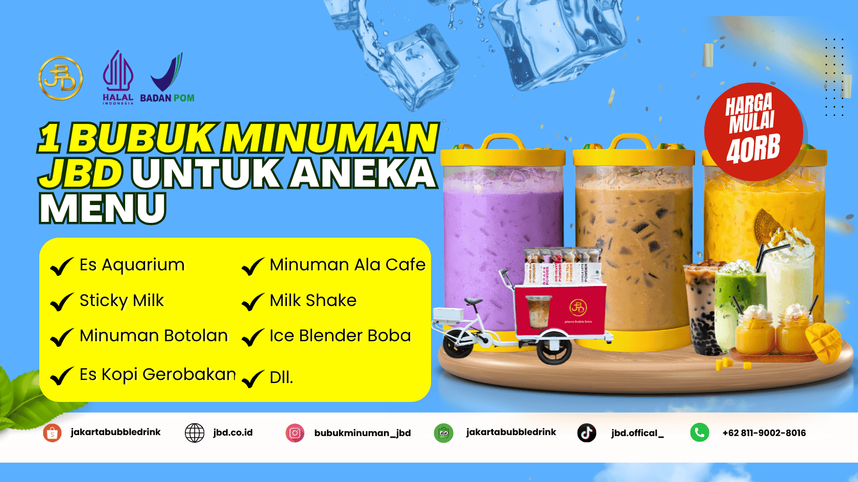 1 bubuk minuman JBD untuk aneka menu