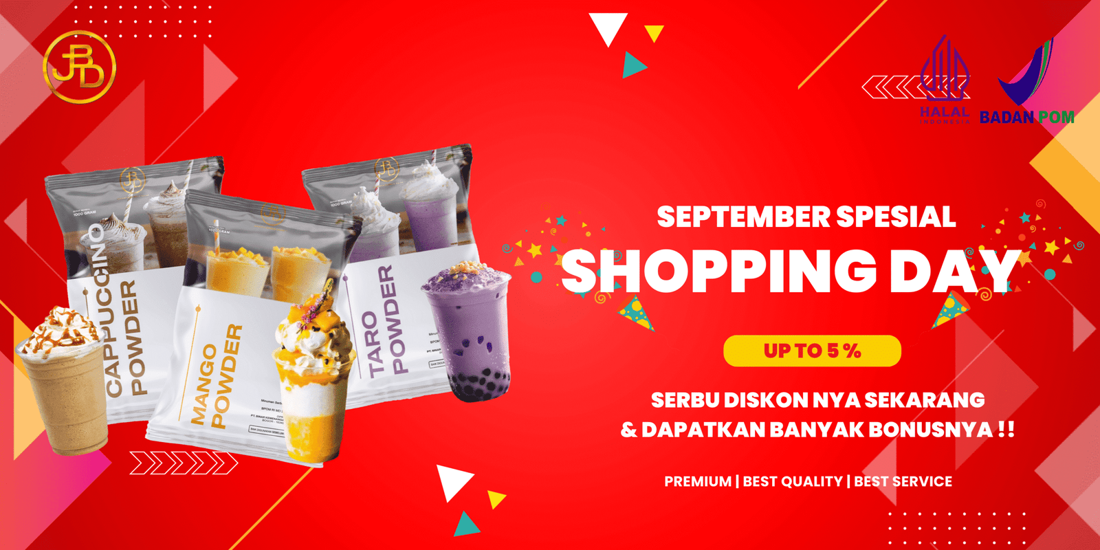 Promo Bubuk Minuman Premium JBD September Spesial