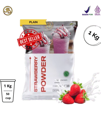 bubuk minuman strawberry