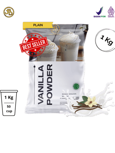 bubuk minuman vanilla