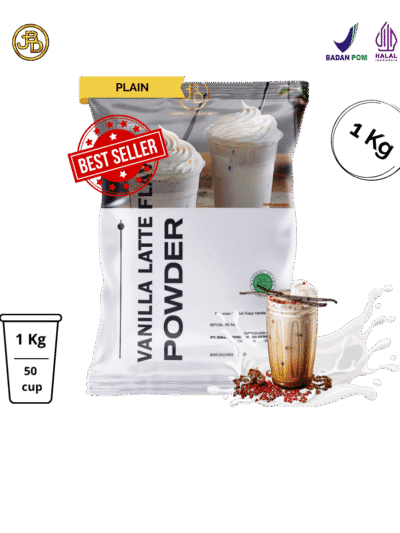 bubuk minuman vanilla latte