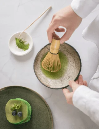 Pembuatan bubuk minuman green tea matcha premium