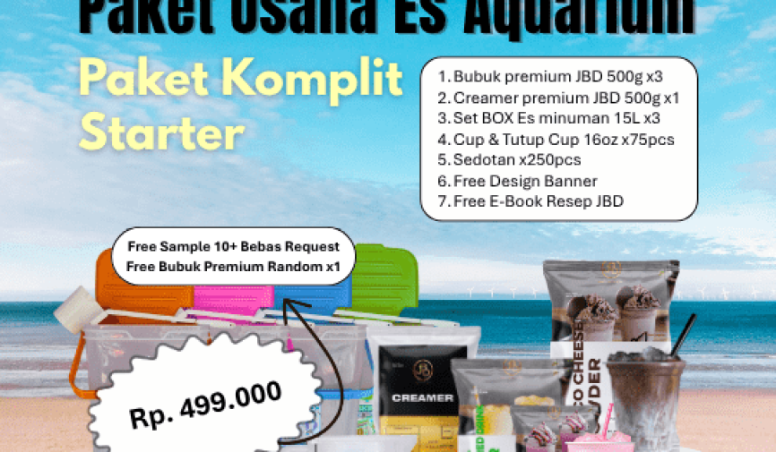 paket starter pemula es aquarium