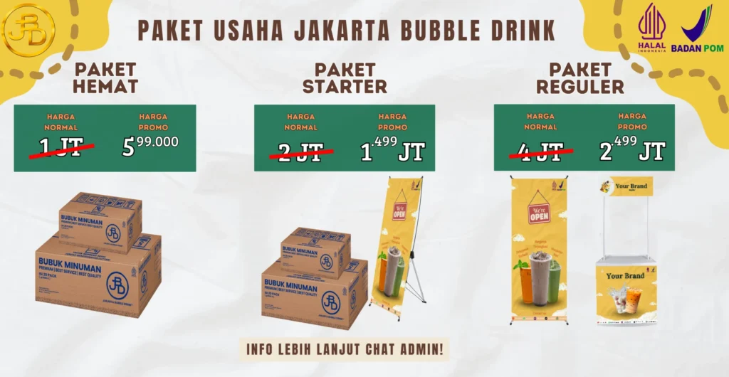 paket usaha jakarta bubble drink