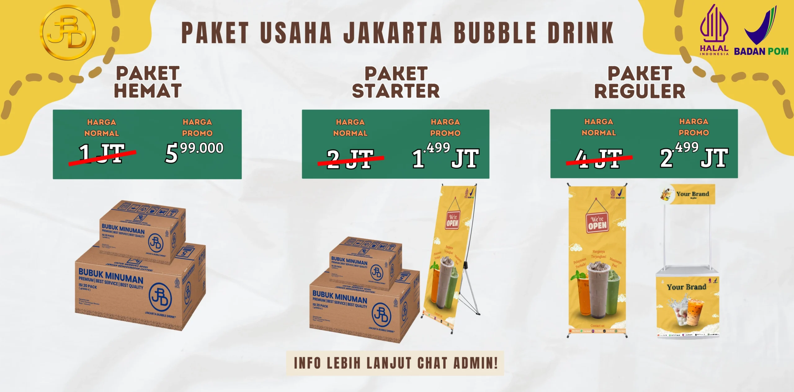 paket usaha jakarta bubble drink