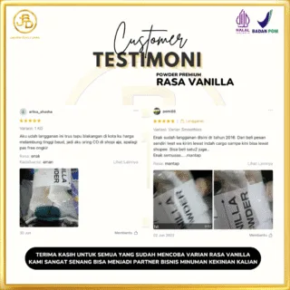 testimoni customer jakarta bubble drink