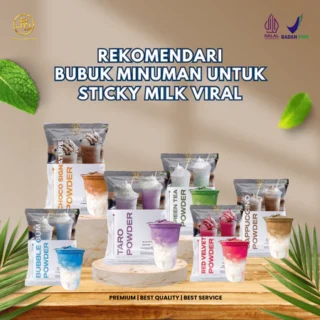 varian rasa sticky milk kekinian Supplier Minuman Bubuk Seluruh Indonesia
