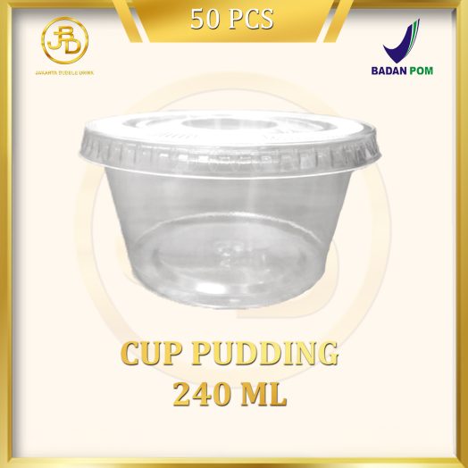 Cup dan Tutup Pudding 240ml