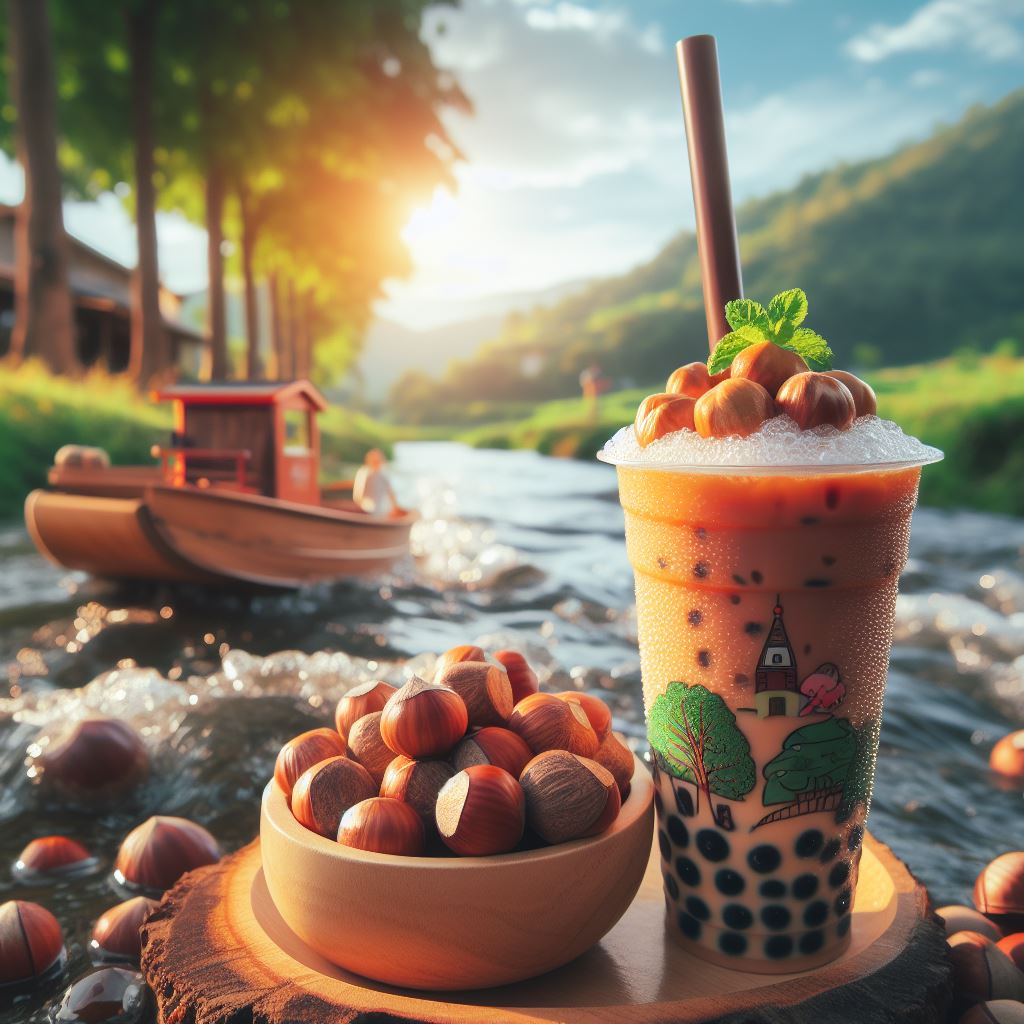 Nikmati Rasa Kacang yang Manis dan Renyah di Setiap Tegukan Bubble Tea Hazelnut yang Menggiurkan