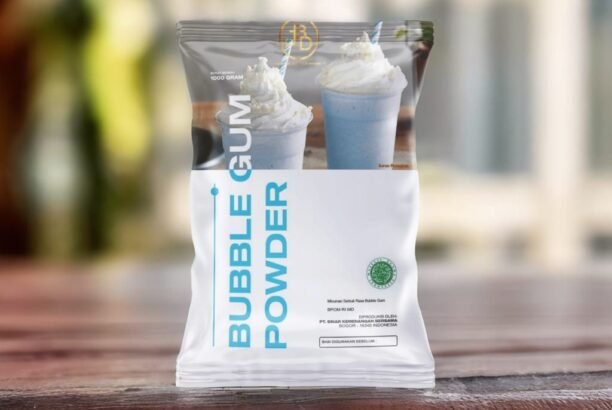Jual Bubuk Minuman Bubble Gum dalam Kemasan Aesthetic