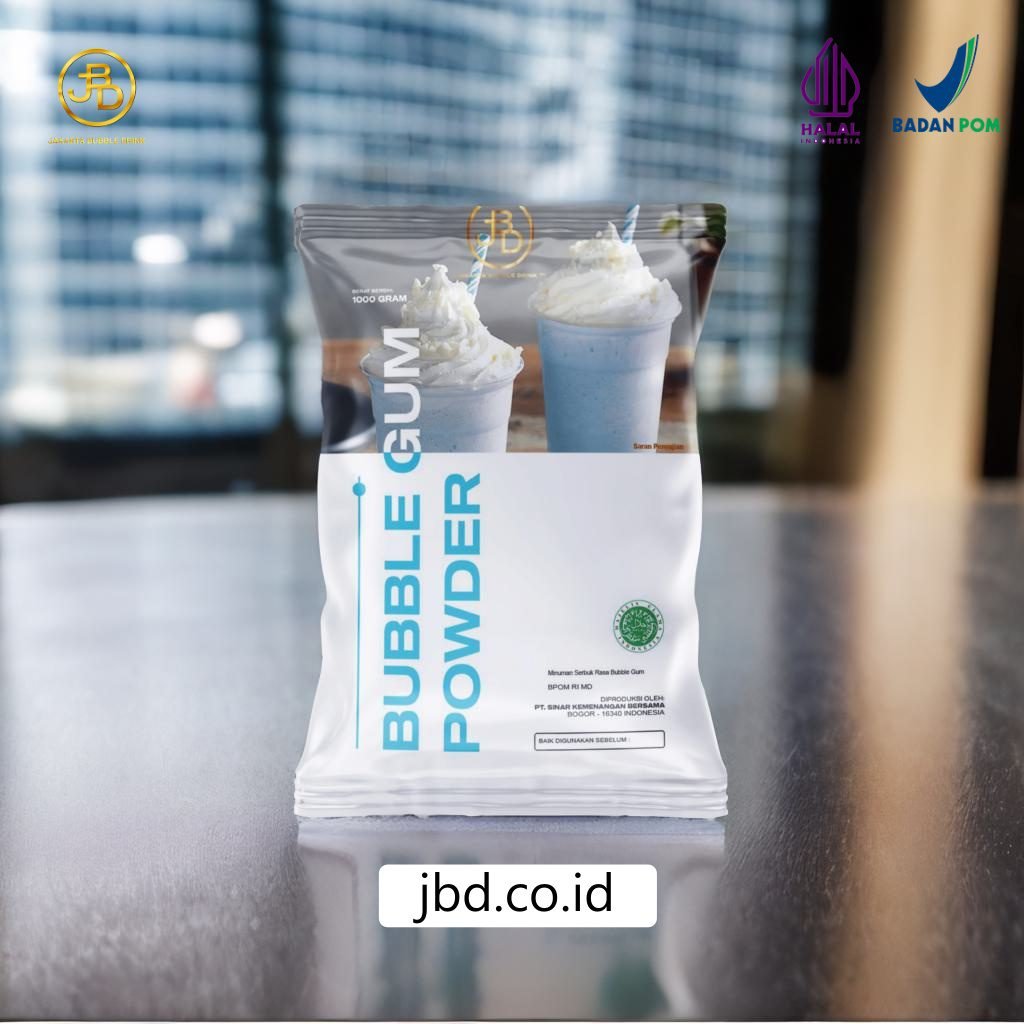 Jual Bubuk Minuman Bubble Gum Kemasan Lucu Magnet Pembeli Milenial