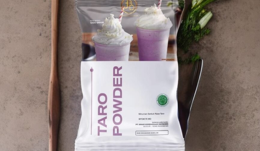Jual Bubuk Minuman Taro dengan Branding Unik, Pelanggan Auto Datang!
