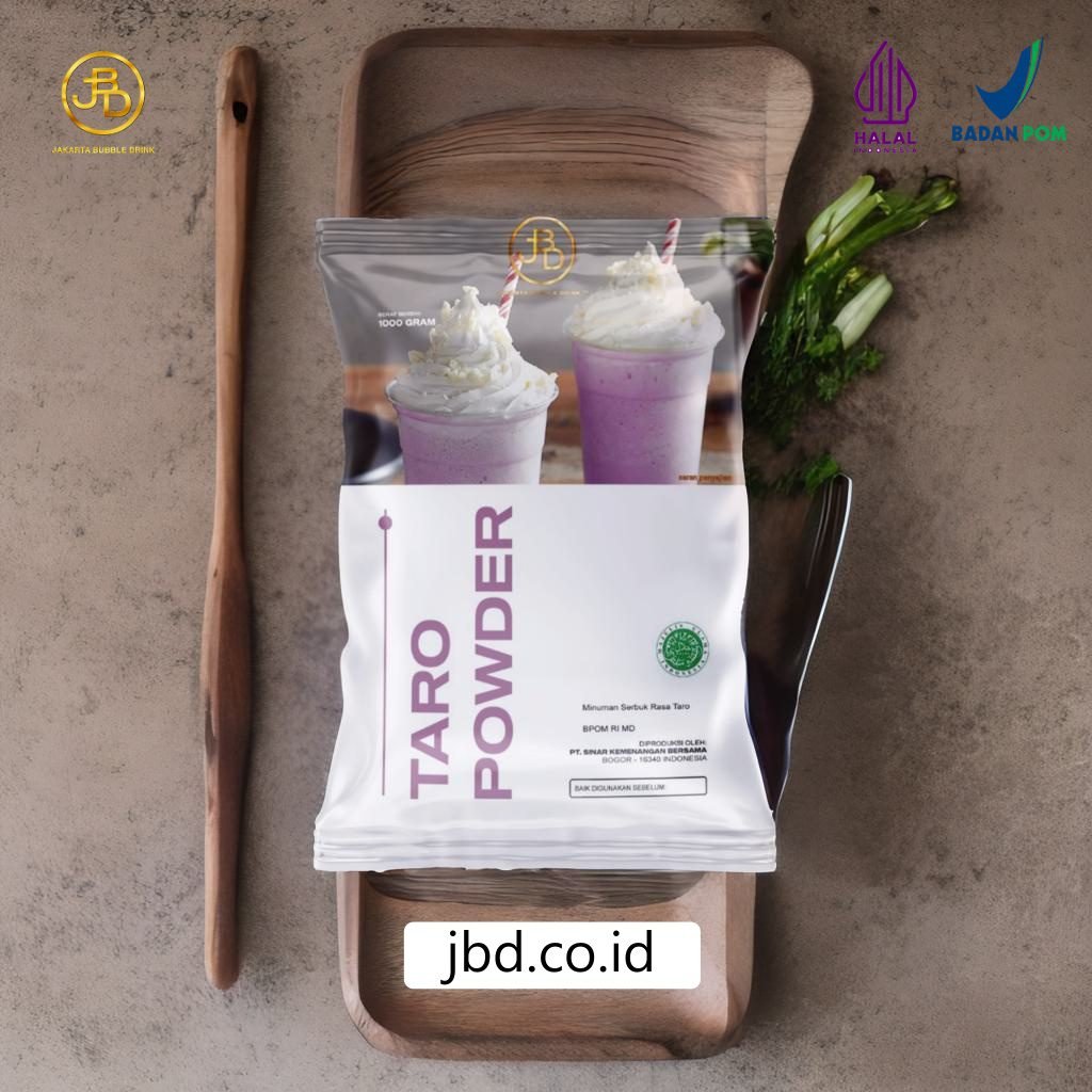 Jual Bubuk Minuman Taro dengan Branding Unik, Pelanggan Auto Datang!