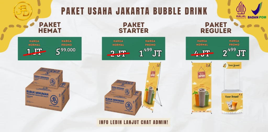 paket usaha jakarta bubble drink