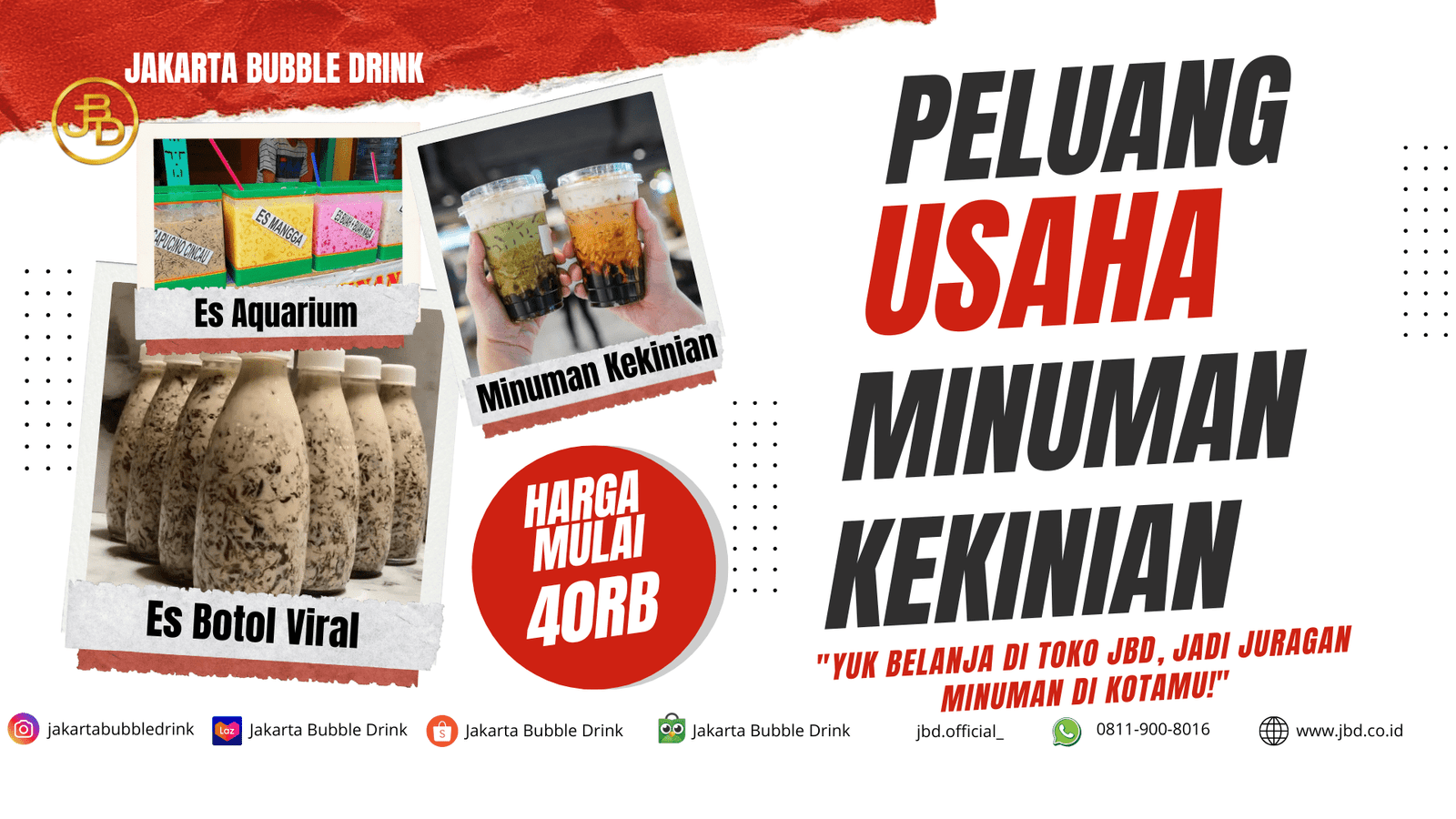Supplier Bubuk Minuman Terbaik 1 peluang usaha minuma kekinian JBD