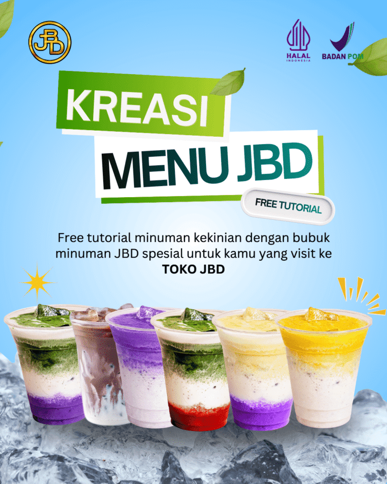 kreasi menu minuman dengan bubuk minuman JBD
