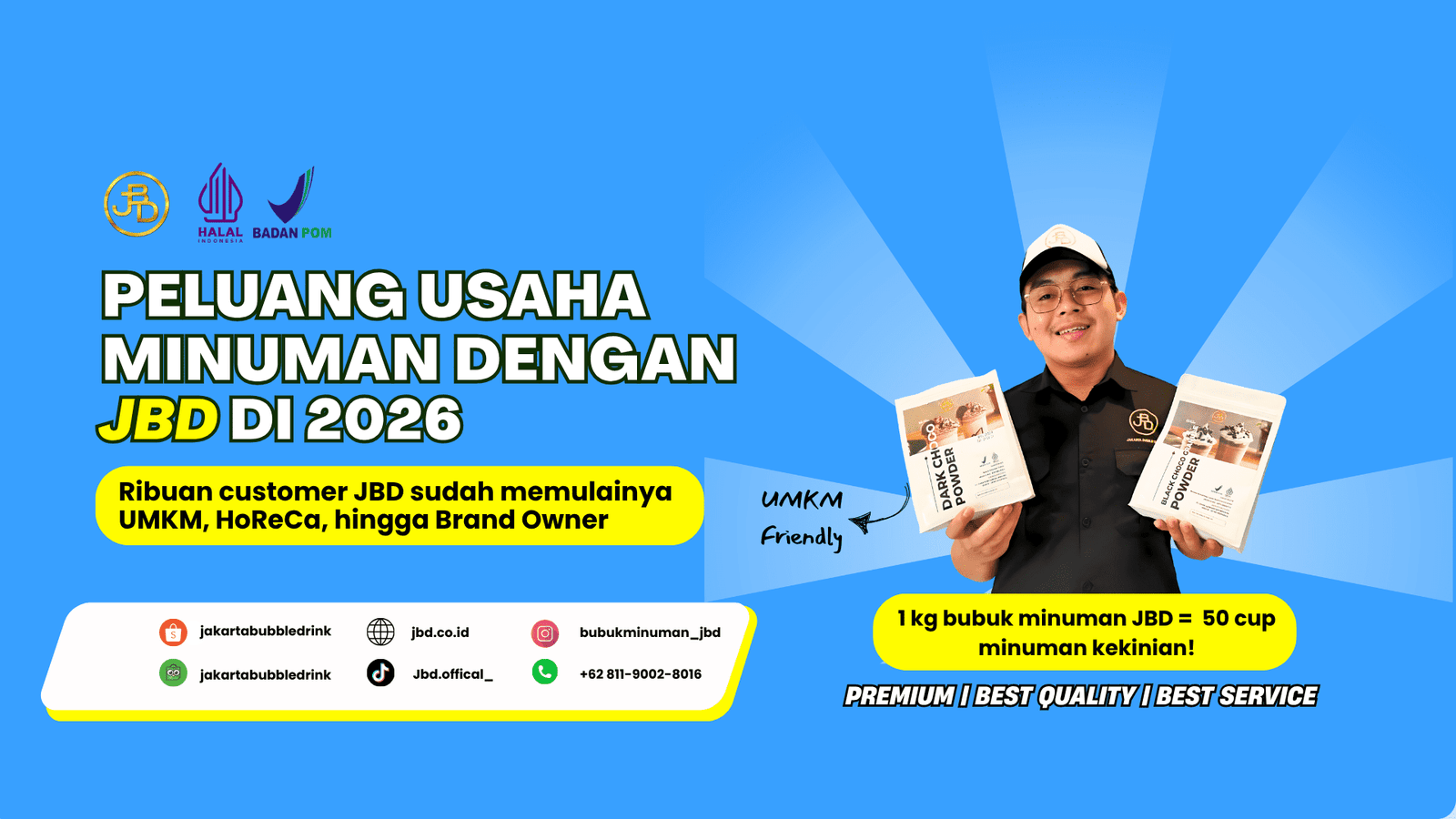 Supplier Bubuk Minuman JBD Cafe, Resto dan Hotel 48 Blue And Orange Modern Mobile Apps Presentation Template 5