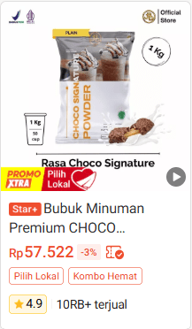 review choco signature JBD shopee marketplace