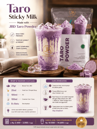 Resep Kreasi Taro Latte JBD