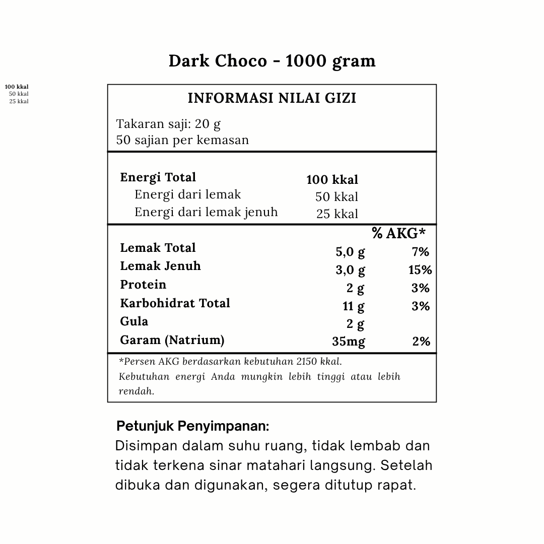 Dark choco komposisi Dark choco komposisi