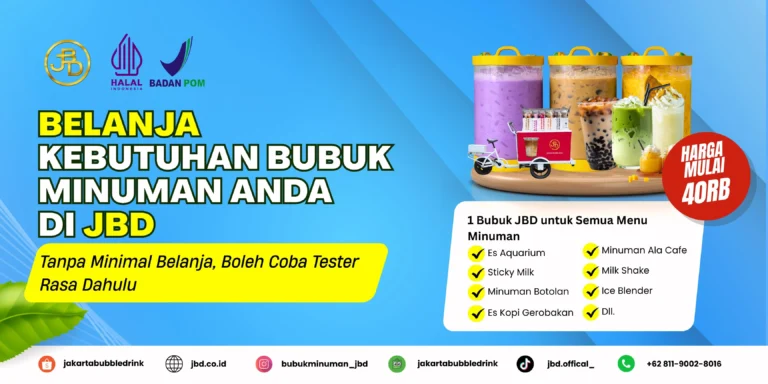 peluang usaha minuman dengan bubuk minuman jbd