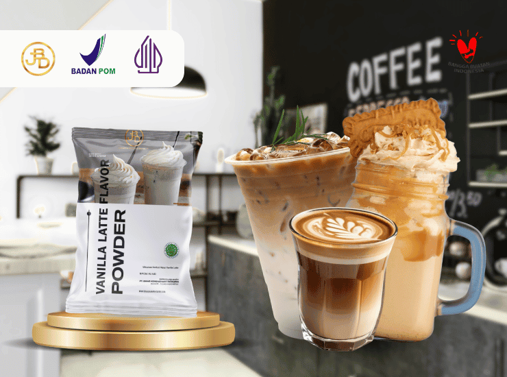 Bubuk Minuman Vanilla Latte JBD, Pilihan Menu Coffee Kekinian untuk UMKM, Cafe, dan Coffee Shop