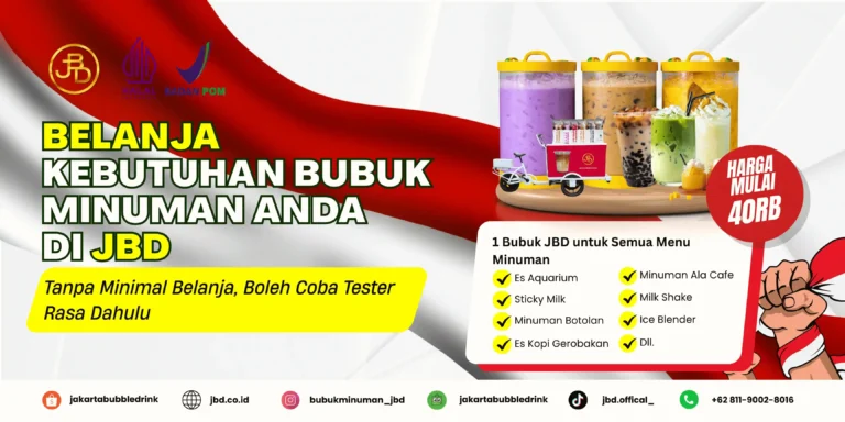 Supplier Bubuk Minuman Premium 29 1 bubuk JBD untuk banyak menu usaha minuman
