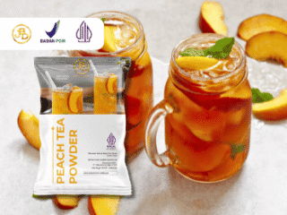 Bubuk Minuman Peach Tea JBD yang Fresh untuk Menu Jualan Kalian