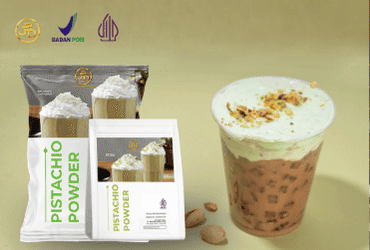 Bubuk Minuman Pistachio Latte Pertama di Indonesia
