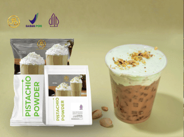 Bubuk Minuman Pistachio Latte Pertama di Indonesia