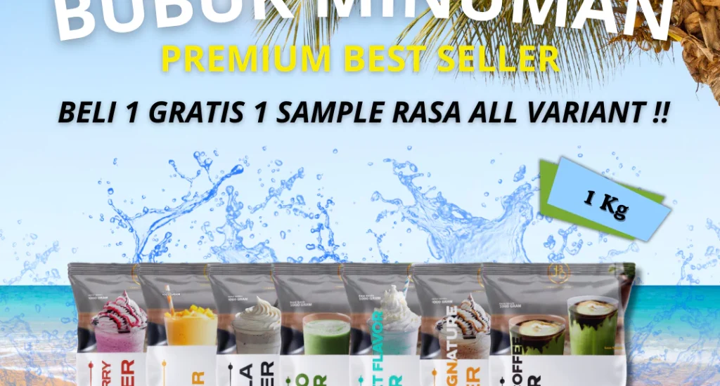 bubuk minuman premium varian buah