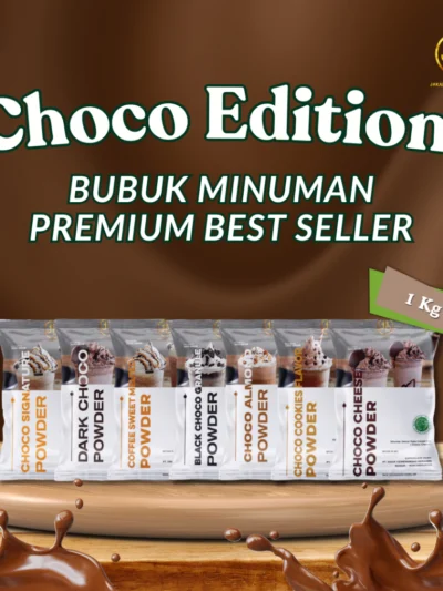 bubuk minuman premium varian cokelat