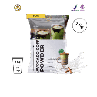 bubuk minuman avocado coffee