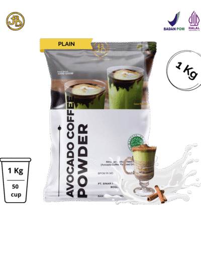 bubuk minuman avocado coffee