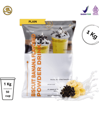 bubuk minuman banana biskuit