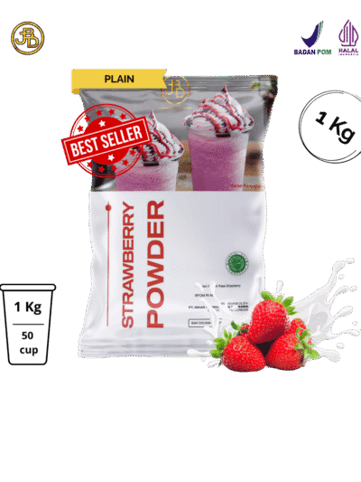bubuk minuman strawberry