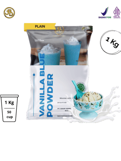bubuk minuman vanilla blue