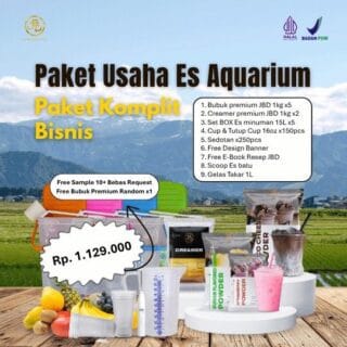 paket komplit es aquariu