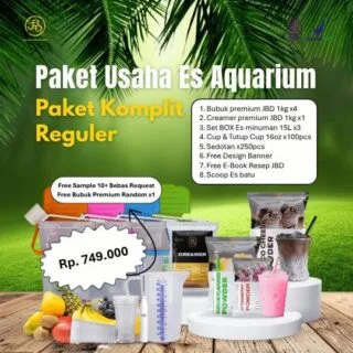 Supplier Bubuk Minuman Premium 54 paket reguler es aquariu