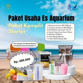 Supplier Bubuk Minuman Premium 53 paket starter pemula es aquariu