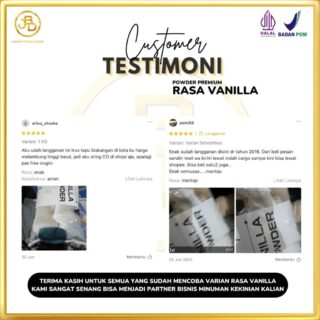 testimoni customer jakarta bubble drin