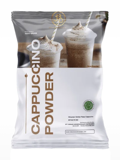 Supplier Bubuk Minuman Premium 65 Bubuk Minuman Cappucino Terbaik