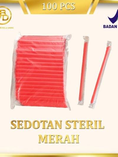 Sedotan Bubble Merah Terbaik