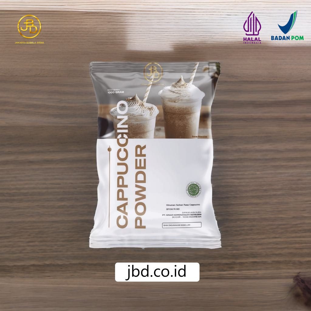 Bubuk Minuman Cappuccino Premium JBD Rahasia Minuman Laris Manis
