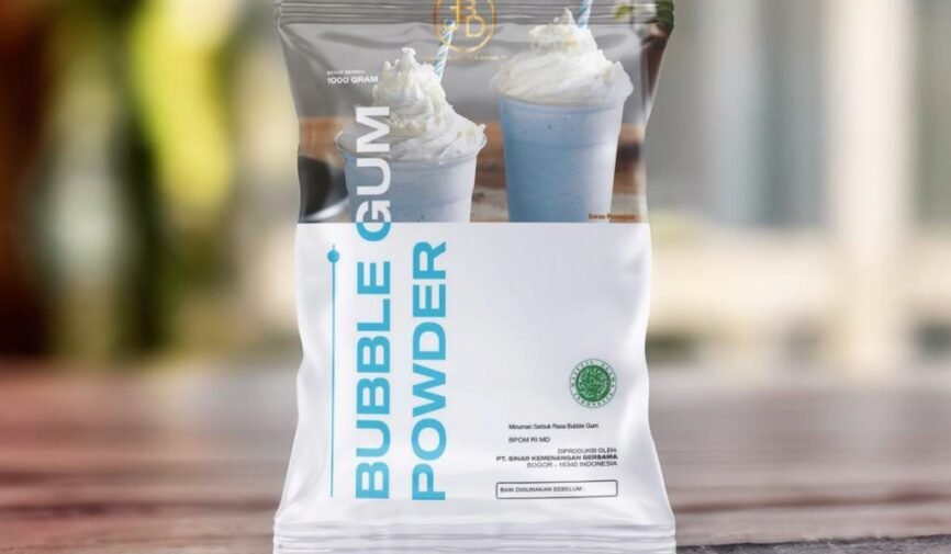 Jual Bubuk Minuman Bubble Gum dalam Kemasan Aesthetic