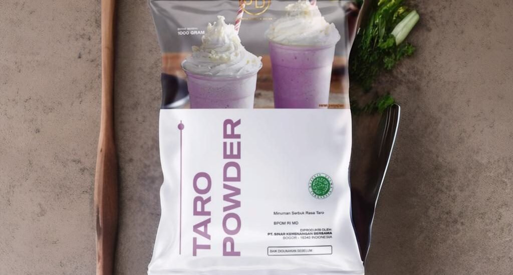 Jual Bubuk Minuman Taro dengan Branding Unik, Pelanggan Auto Datang!