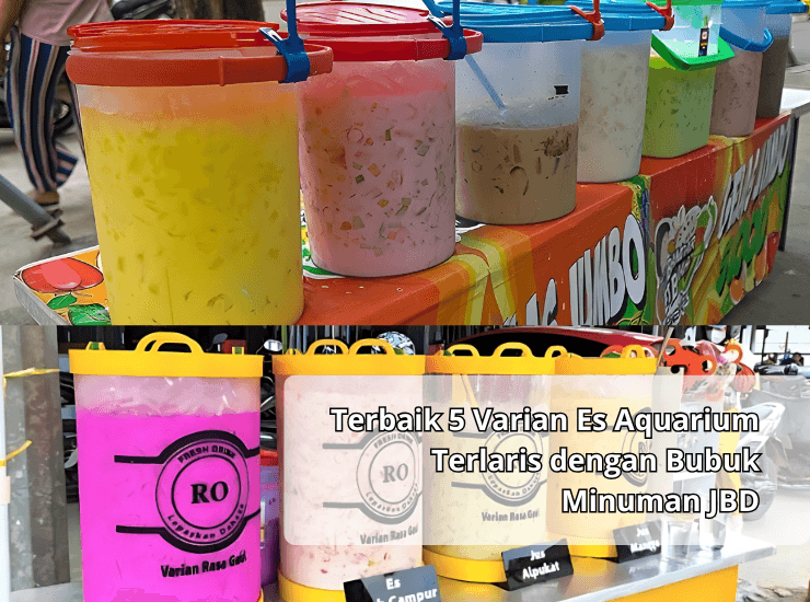 Terbaik 5 Varian Es Aquarium Terlaris dengan Bubuk Minuman JBD