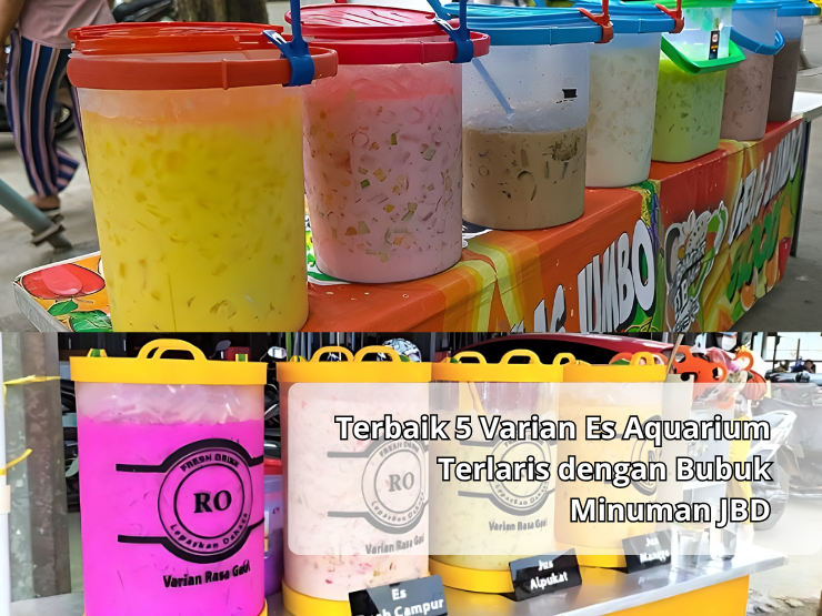 Terbaik 5 Varian Es Aquarium Terlaris dengan Bubuk Minuman JBD Terbaik 5 Varian Es Aquarium Terlaris dengan Bubuk Minuman JBD