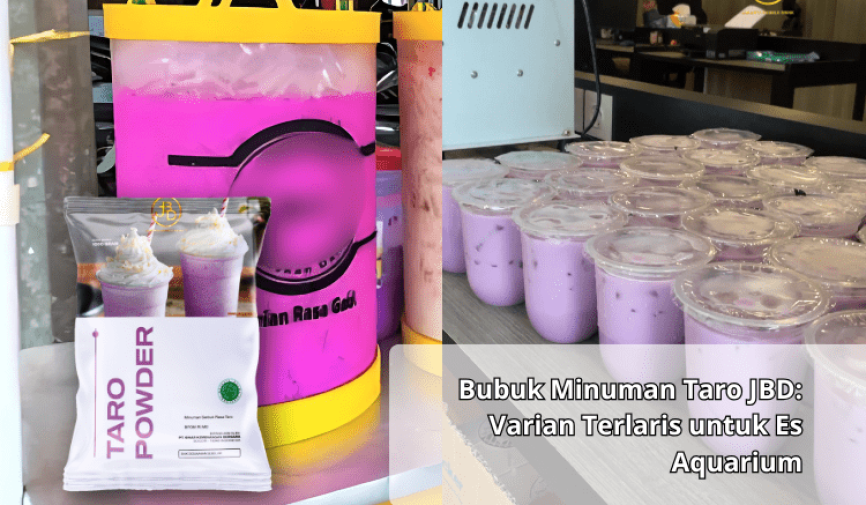 Bubuk Minuman Taro JBD Varian Terlaris untuk Es Aquarium