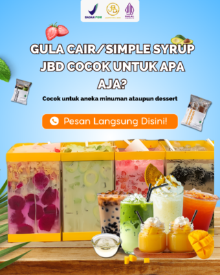 gula cair / simple syrup JBD cocok untuk minuman apa?